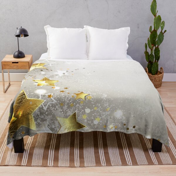 Item preview, Gray Background with Gold Stars designed and sold by Blackmoon9.