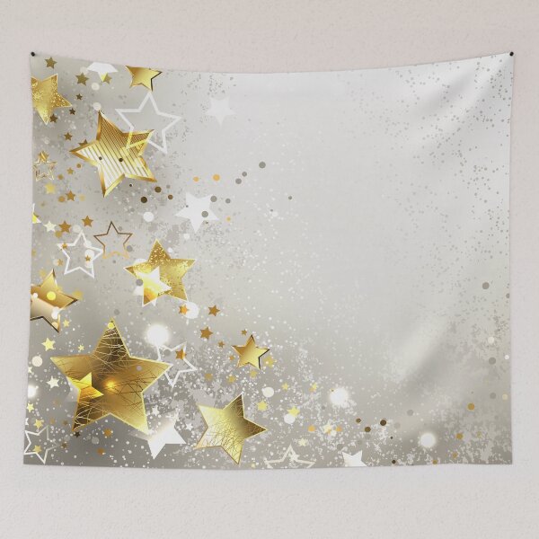 Item preview, Gray Background with Gold Stars designed and sold by Blackmoon9.