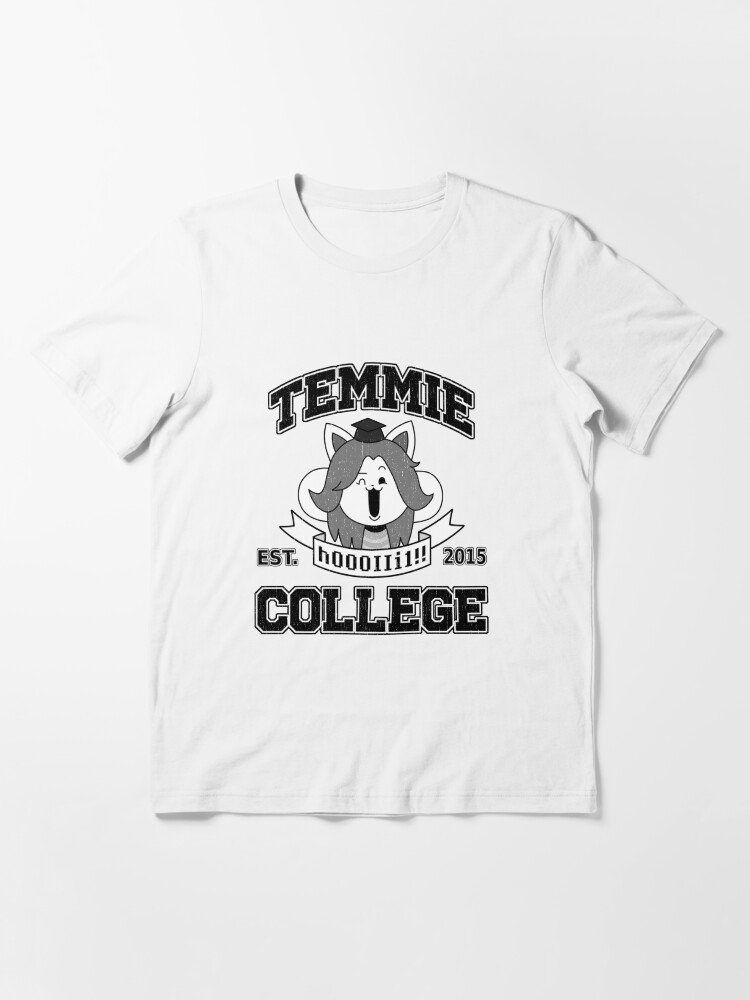 Alternate view of Temmie College Essential T-Shirt