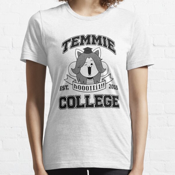 Temmie College T-shirt essentiel