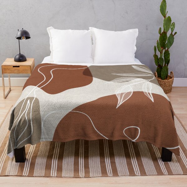 Item preview, Leafy Lane in Cinnamon and Taupe 2 designed and sold by simplydesignart.