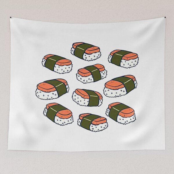 Item preview, Sushi Rolls Japanese Food Cartoon Graphic designed and sold by xandriFu.