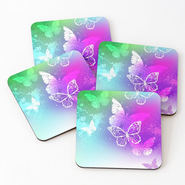 Item preview, Bright Design with White Butterflies designed and sold by Blackmoon9.