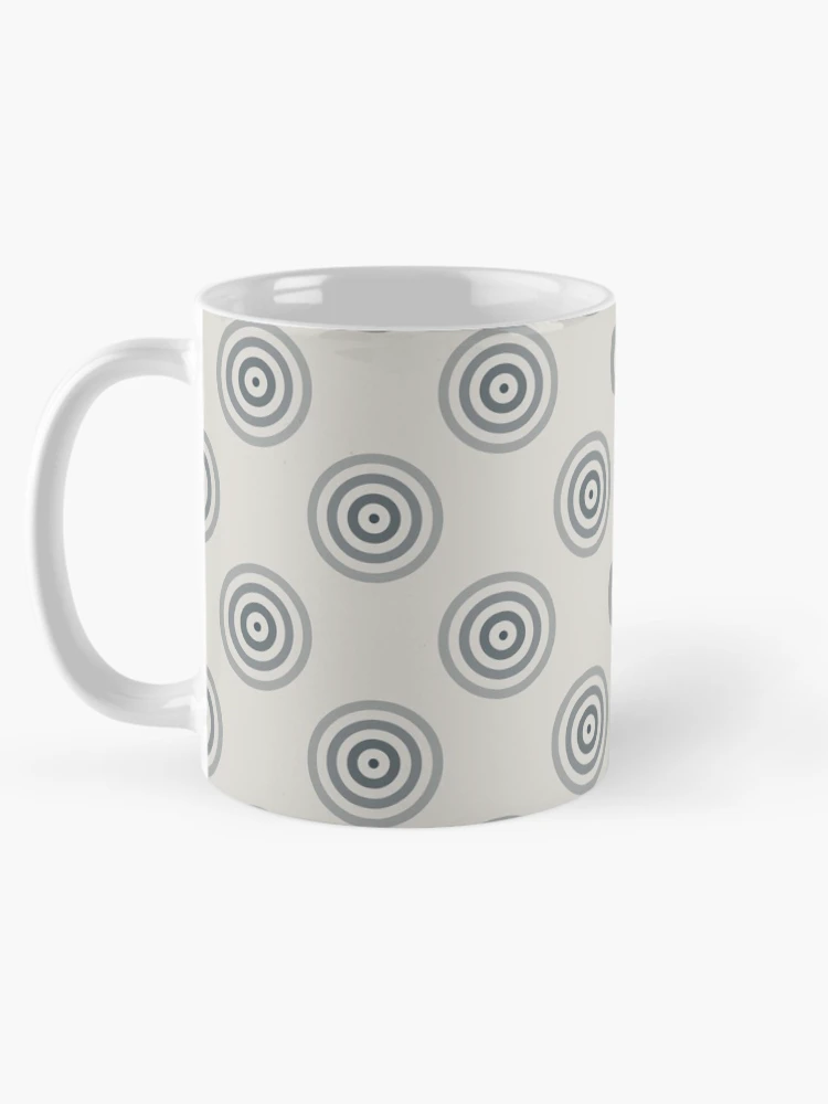 Thumbnail 5 of 6, Coffee Mug, Geometric Pattern: Rondel: Pebble designed and sold by Red Wolf.