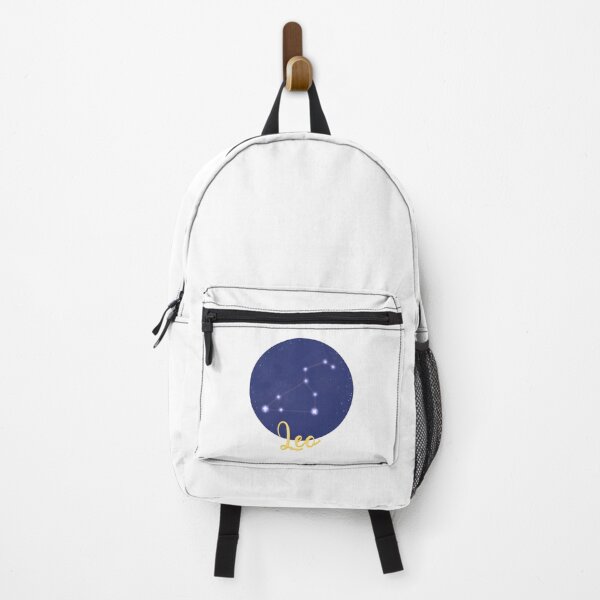 Item preview, Leo star sign constellation design with Leo in yellow calligraphy underneath designed and sold by Jenny Romeril.