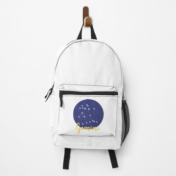 Item preview, Gemini star sign constellation design with Gemini in yellow calligraphy underneath designed and sold by Jenny Romeril.