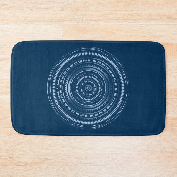 Item preview, Technical ring - technical mandala 1 - Dark blue background designed and sold by SparkleandSmile.
