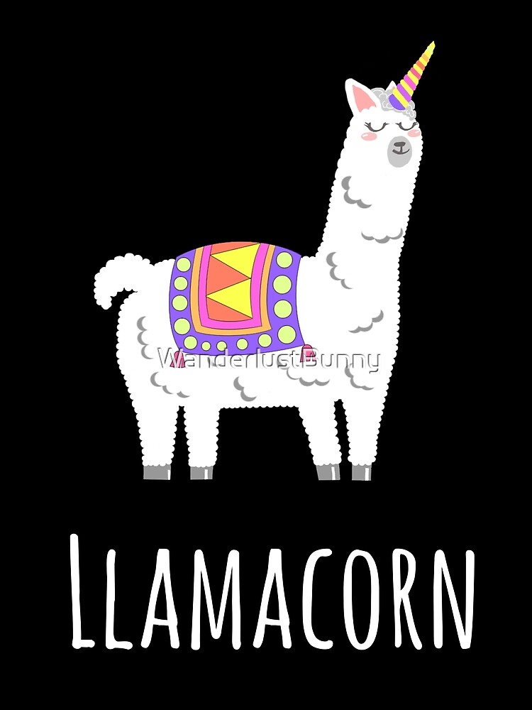 " Llamacorn Llama and Unicorn" Poster by WanderlustBunny Redbubble