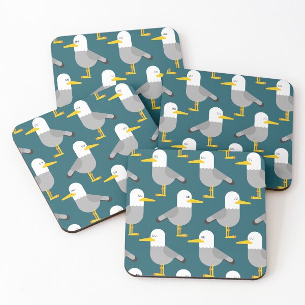 Item preview, Seagull on Dark Teal Background. designed and sold by cgroenewald.