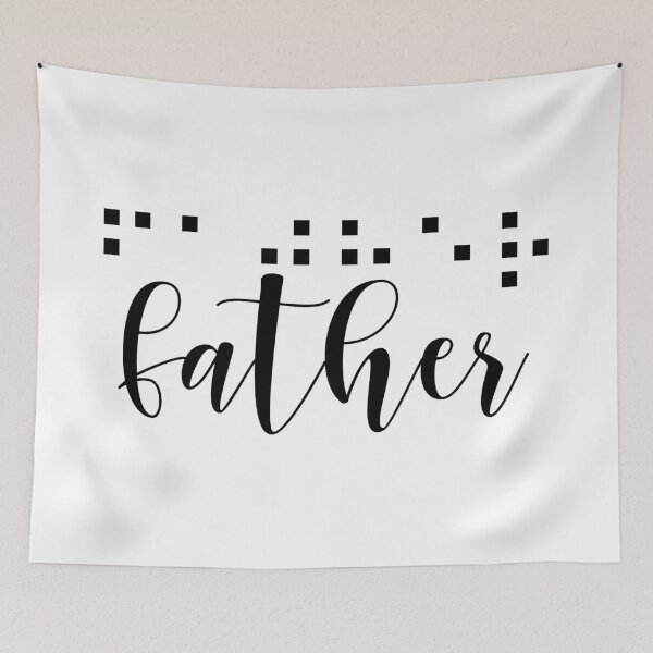 Item preview, Father (Braille) designed and sold by adiosmillet.