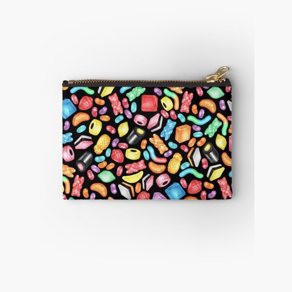 Item preview, Rainbow Diet - a colorful assortment of hand-drawn candy on black designed and sold by Perrin Le Feuvre.