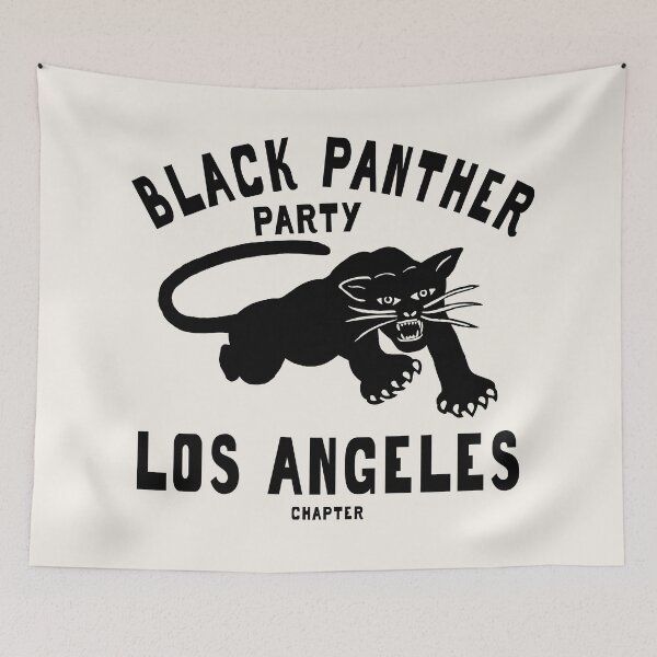 Item preview, BLACK LIVES MATTER: 'Black Panther Party: Los Angeles Chapter': Original Black on Cream designed and sold by Day Chapman.