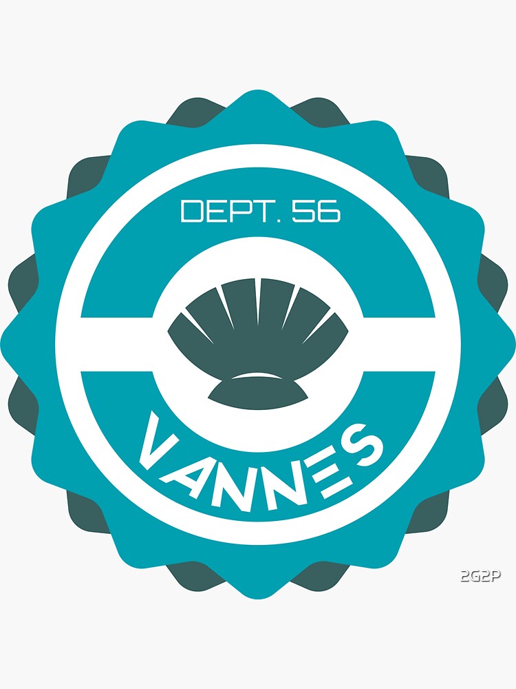 Aperçu 3 sur 3. Sticker avec l'œuvre VANNES créée et vendue par 2G2P.