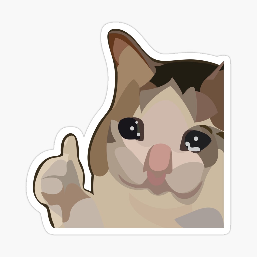 29 Thumbs Crying Cat Meme Png