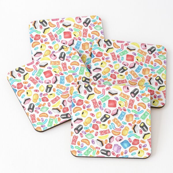 Item preview, Rainbow Diet - a colorful assortment of hand-drawn candy on white designed and sold by Perrin Le Feuvre.