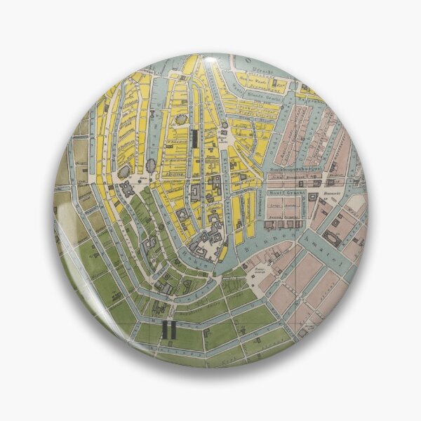 Item preview, Vintage Map of Amsterdam (1869) designed and sold by BravuraMedia.