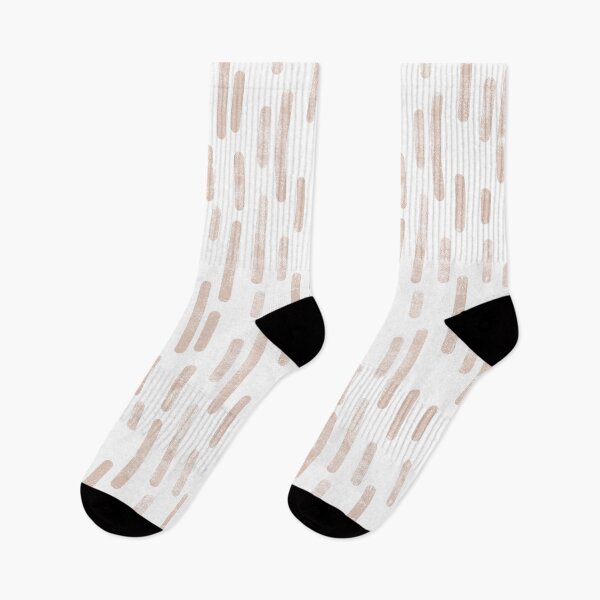 Item preview, Inky Rounded Lines Pattern | Pale Terracotta on White designed and sold by itsjensworld.