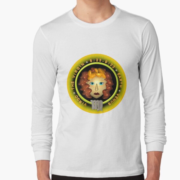 Virgo zodiac astrology by Valxart.com Long Sleeve T-Shirt