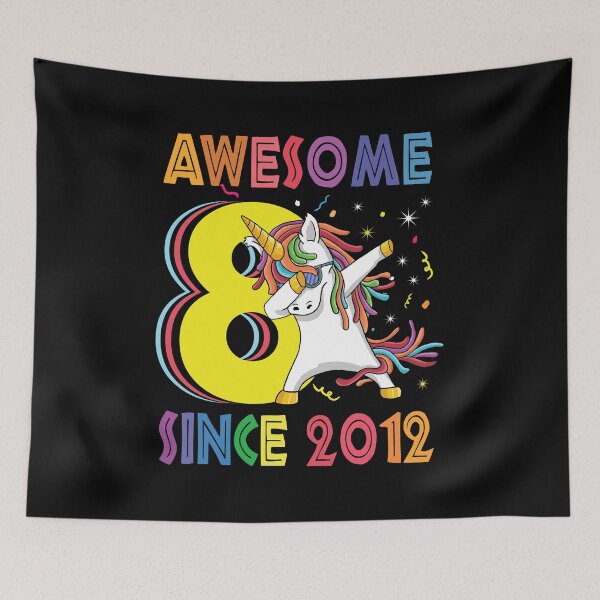 Item preview, 8 Years Old Unicorn Dabbing Birthday Gift designed and sold by 2blackcherries.
