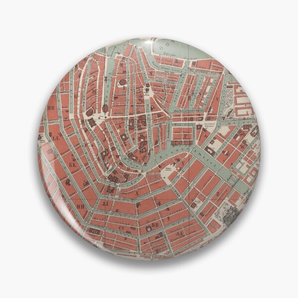 Item preview, Vintage Map of Amsterdam (1875) designed and sold by BravuraMedia.