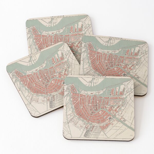 Item preview, Vintage Map of Amsterdam (1875) designed and sold by BravuraMedia.