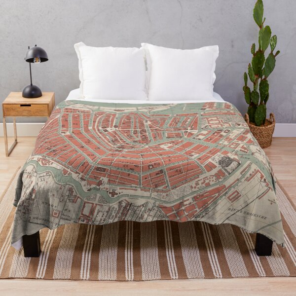 Item preview, Vintage Map of Amsterdam (1875) designed and sold by BravuraMedia.