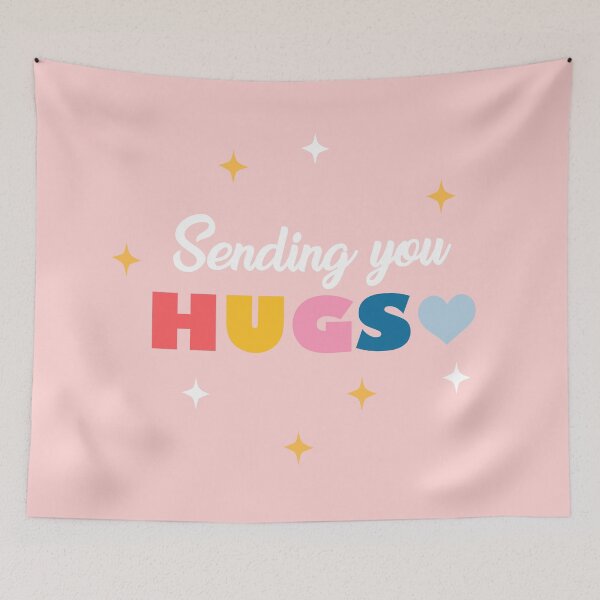 Item preview, "Sending you Hugs" Card, Self-Distance Hugs, Quarantine Card designed and sold by KawaiiPattern.