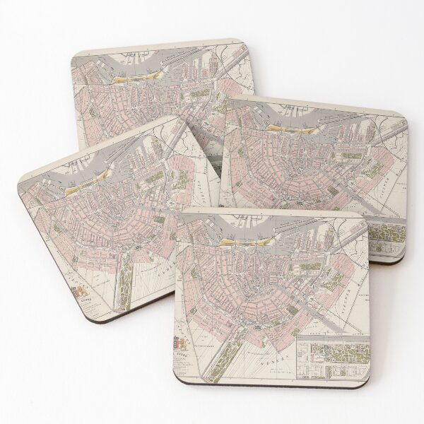 Item preview, Vintage Map of Amsterdam (1878) designed and sold by BravuraMedia.