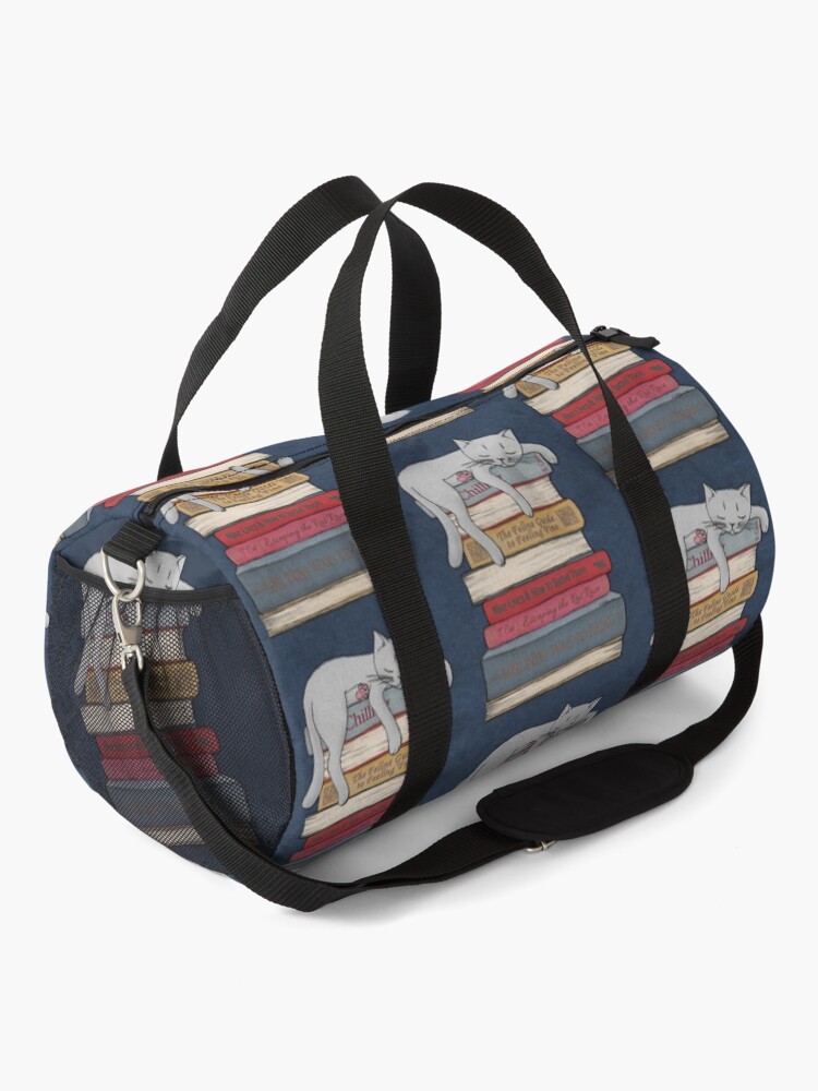 Alternate view of How to Chill Like a Cat Duffle Bag