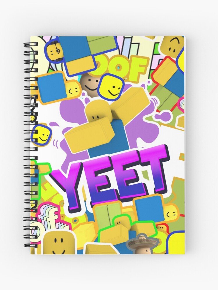 Roblox Memes Pattern All The Noobs Oof Yeet Egg With Legs Poco Loco Spiral Notebook By Smoothnoob Redbubble - pollo loco roblox meme get robux only today