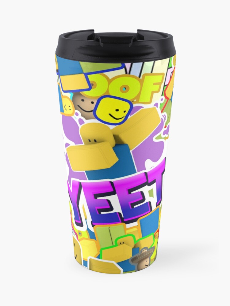 Roblox Memes Pattern All The Noobs Oof Yeet Egg With Legs Poco Loco Travel Mug By Smoothnoob Redbubble - oof egg roblox