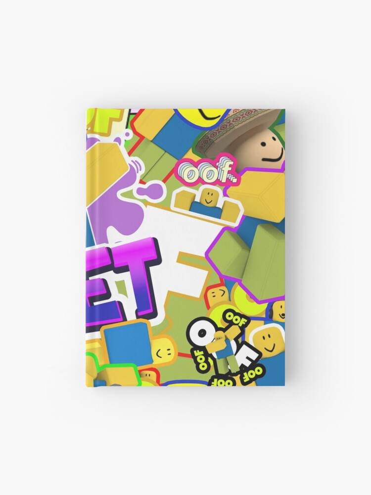 Roblox Memes Pattern All The Noobs Oof Yeet Egg With Legs Poco Loco Hardcover Journal By Smoothnoob Redbubble - paper tix hat skirt and top roblox