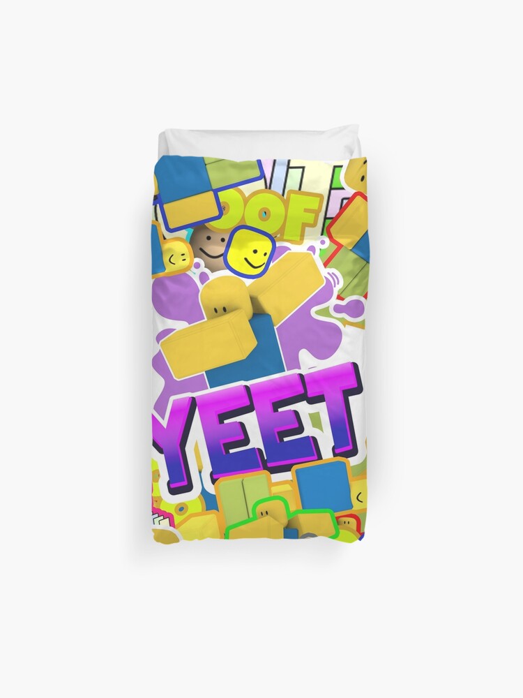 Roblox Memes Pattern All The Noobs Oof Yeet Egg With Legs Poco Loco Duvet Cover By Smoothnoob Redbubble - oof egg roblox