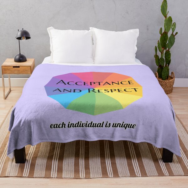 Item preview, Acceptance and respect each individual is unique designed and sold by Aomam.