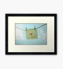 I love you Framed Print