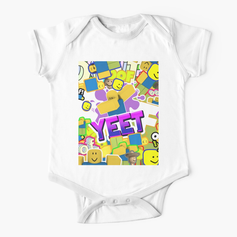 Roblox Memes Pattern All The Noobs Oof Yeet Egg With Legs Poco Loco Baby One Piece By Smoothnoob Redbubble - tix bag egg roblox