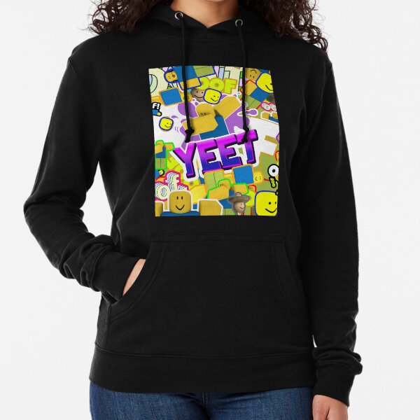 Roblox Memes Pattern All The Noobs Oof Yeet Dab Dabbing Lightweight Hoodie By Smoothnoob Redbubble - tix hoodie roblox