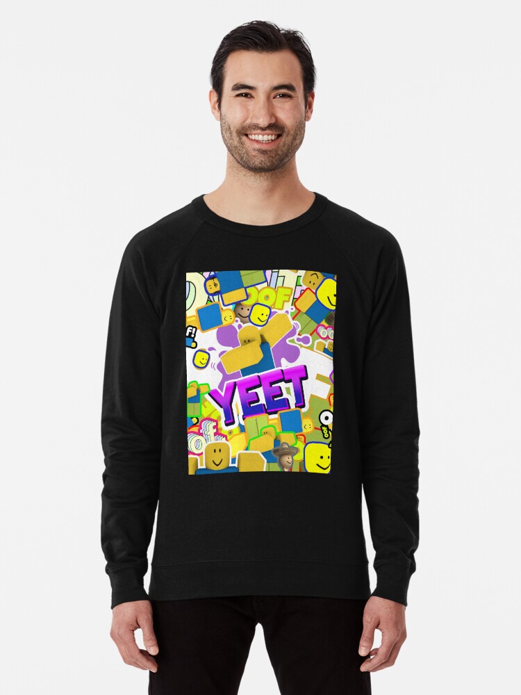 Roblox Memes Pattern All The Noobs Oof Yeet Egg With Legs Poco Loco Lightweight Sweatshirt By Smoothnoob Redbubble - noob legs roblox