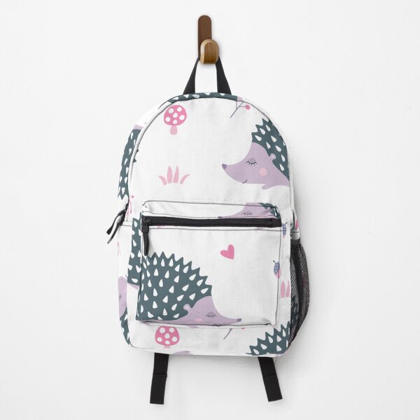 Item preview, Cute Lilac Hedgehog Print on White Background. designed and sold by cgroenewald.