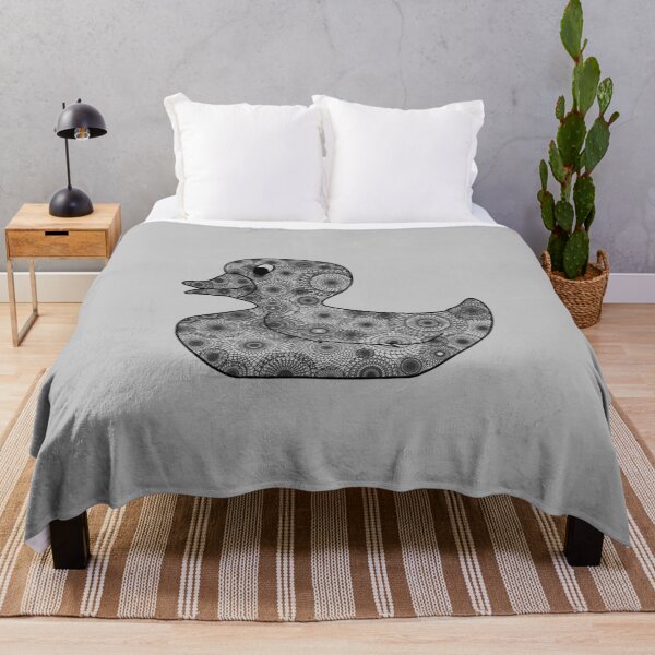 Item preview, Minimalistic rubber duck with mandala pattern designed and sold by CiniArt.