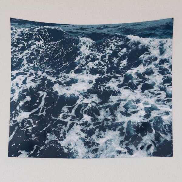 Item preview, Dark turquiose sea wave texture designed and sold by Caesiouscloud.