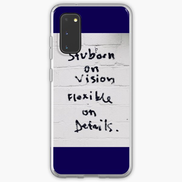 but stubborn regarding vision Samsung Galaxy Soft Case