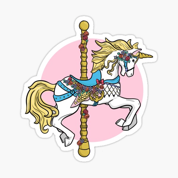 Connie Island Old Carrousel Sticker