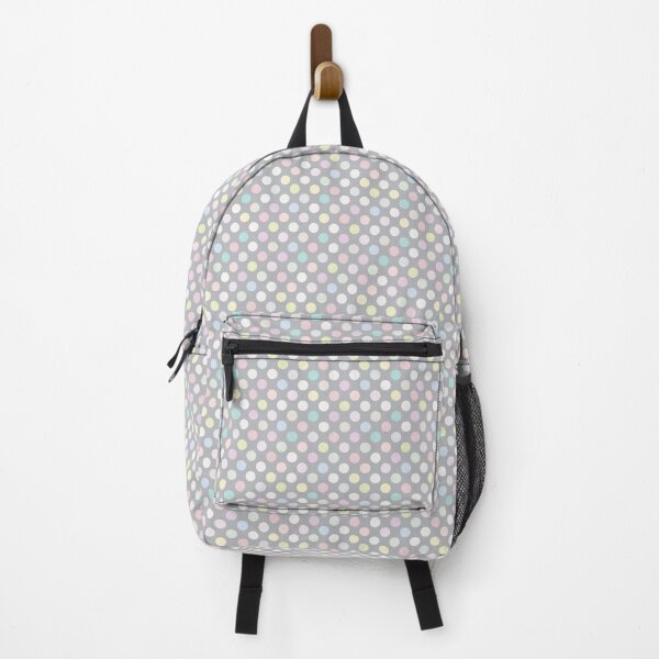 Item preview, Light Quiet Gray Multi coloured pastel polka dots designed and sold by coverinlove.