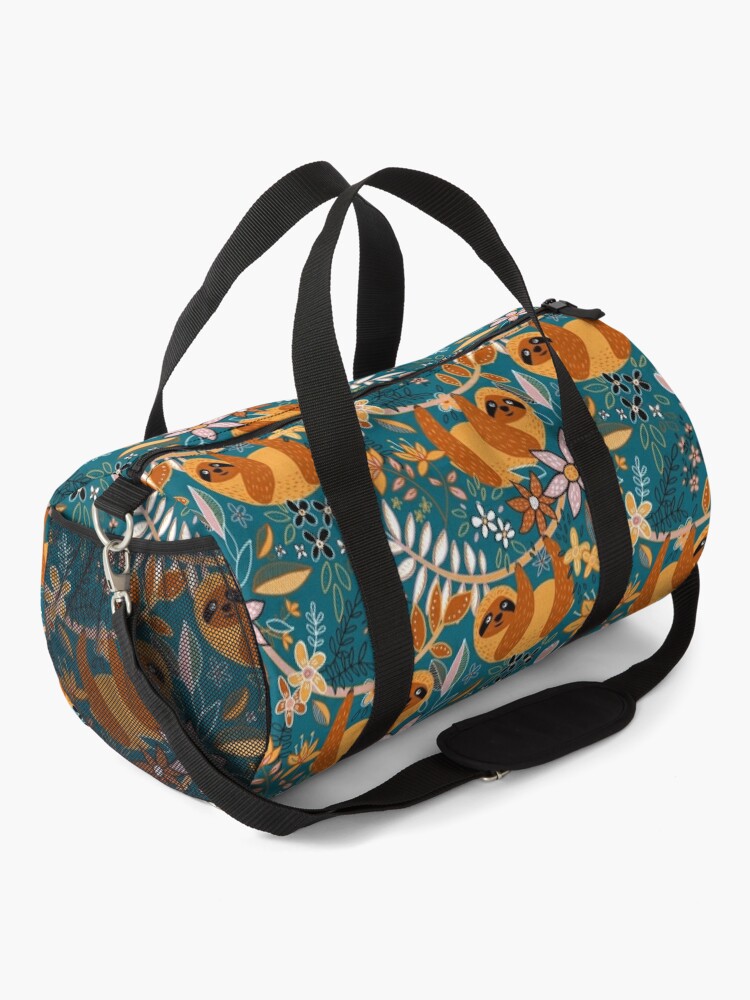 floral duffle bags