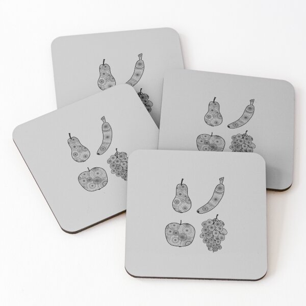 Item preview, Minimalistic fruits design with mandala pattern designed and sold by CiniArt.