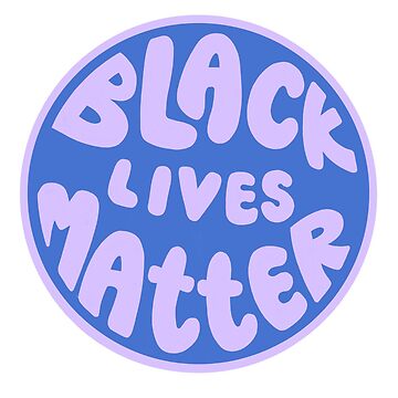 Artwork thumbnail, blue & purple black lives matter by baydreamzine