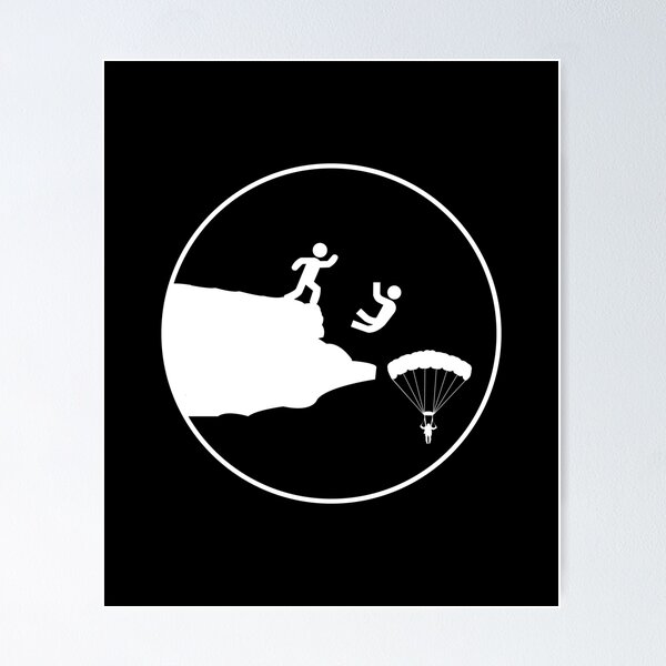 Artikelvorschau, Base Jumping Dad Vatertagsgeschenk entworfen und verkauft von TastefulTees.