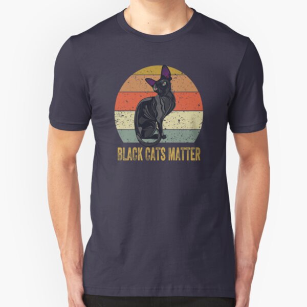 los gatos negros importan Camiseta ajustada