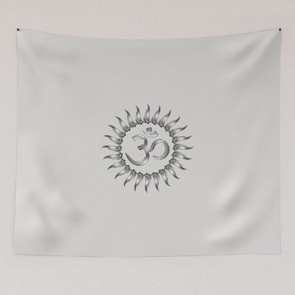 Item preview, Om mantra sun mandala yoga symbol buddhism designed and sold by nitty-gritty.